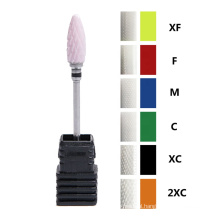 Factory Made Manicure Tools Flame Ceramic Bit For Nail Drill